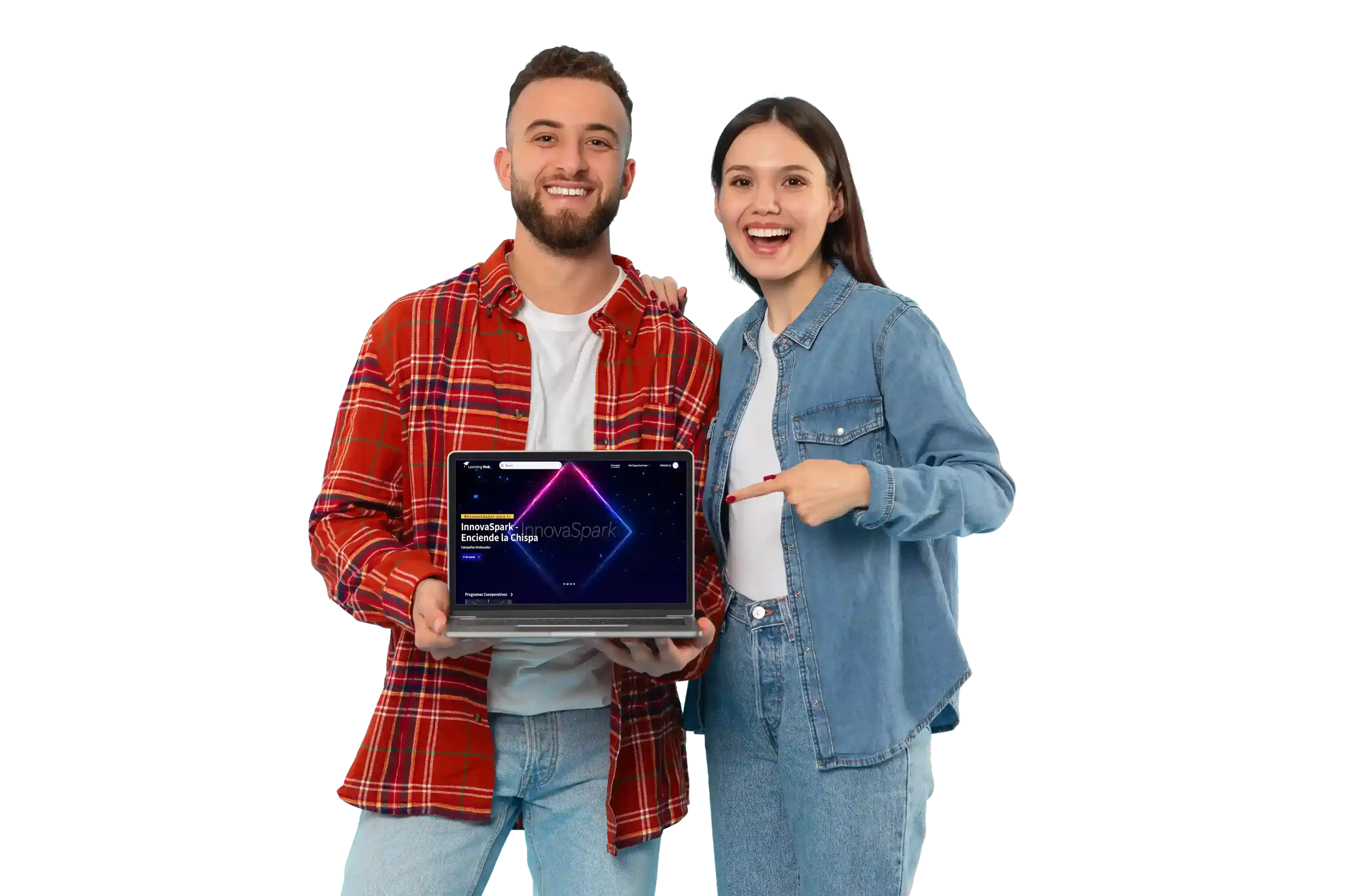 Equipo DL presentando tecnología